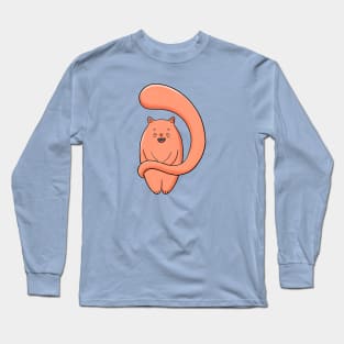 Satsuma the Orange, Big Tailed Cat Long Sleeve T-Shirt